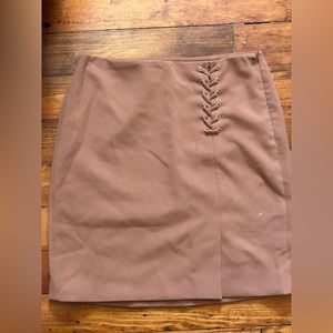 brown tight skirt